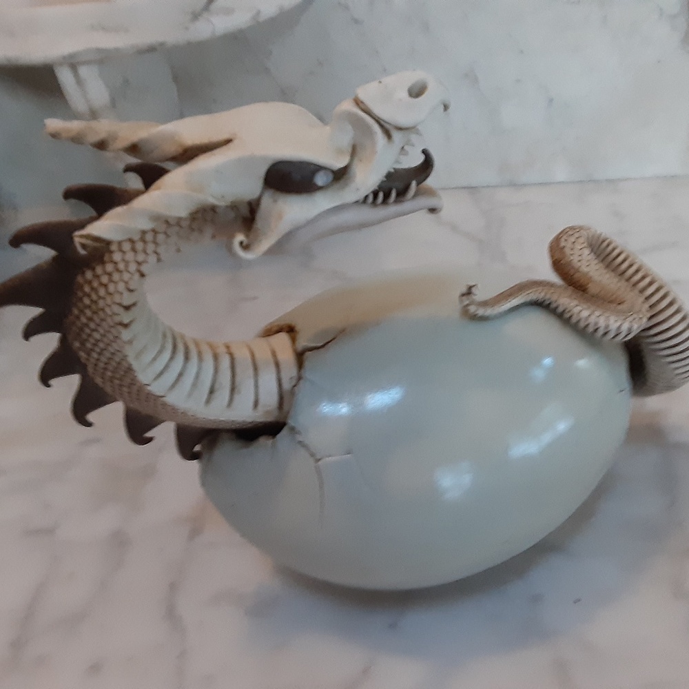 Dragon Hatching from Egg Original Sculpture